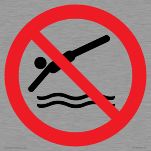 Prohibition: No diving